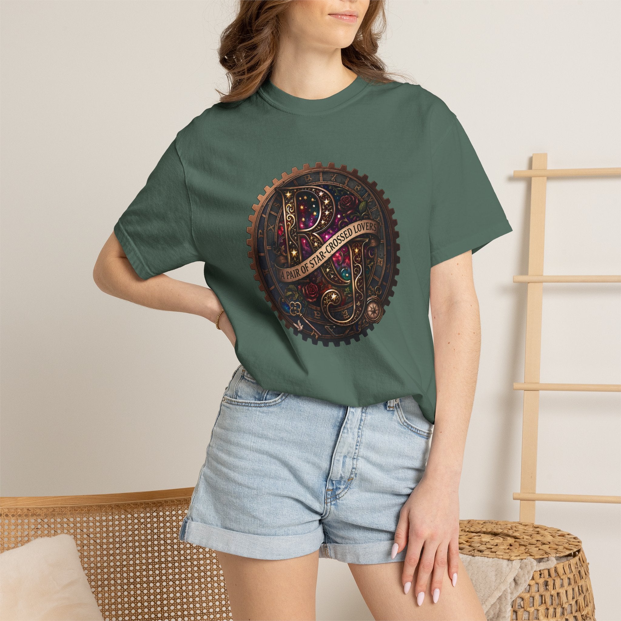 "A Pair of Star-Crossed Lovers" Romeo and Juliet Celestial Alchemist T-Shirt