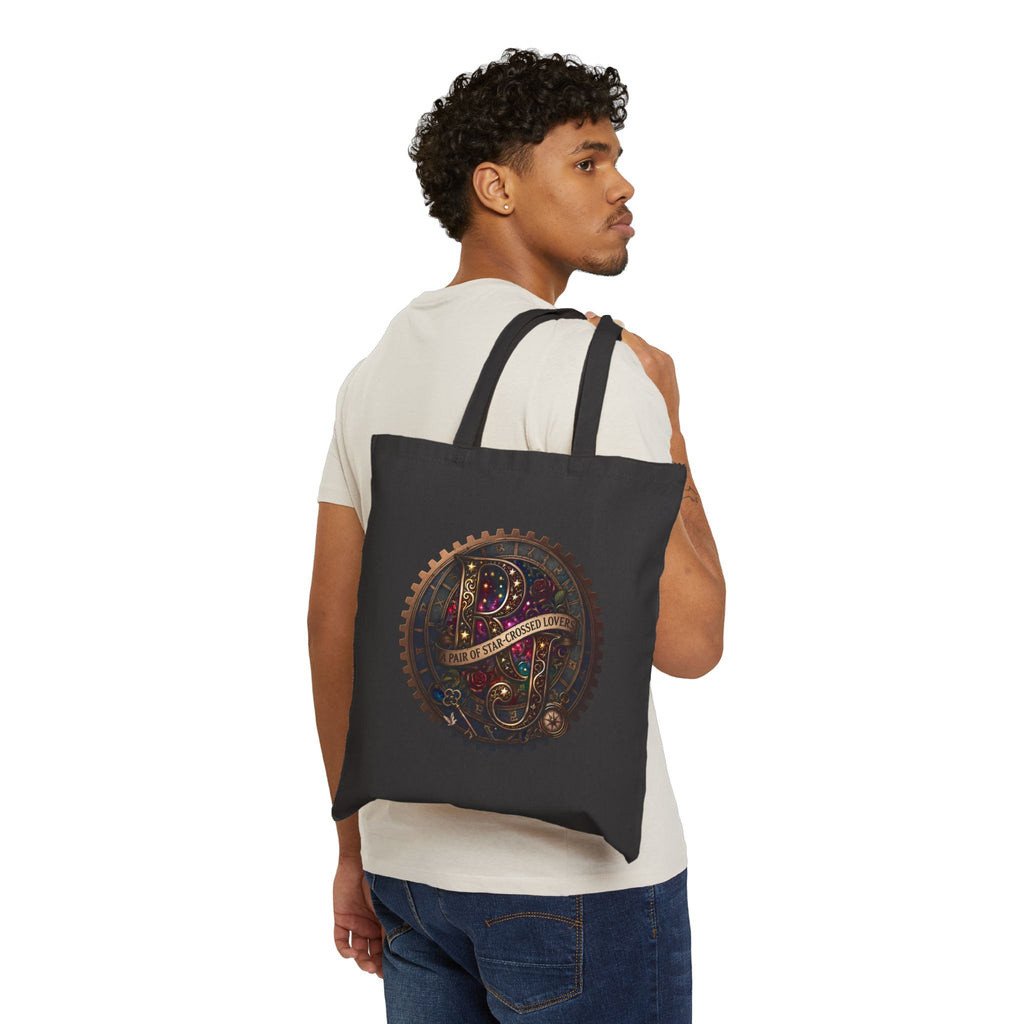 "A Pair of Star-Crossed Lovers" Romeo and Juliet Cotton Tote — Vintage Canvas Bag