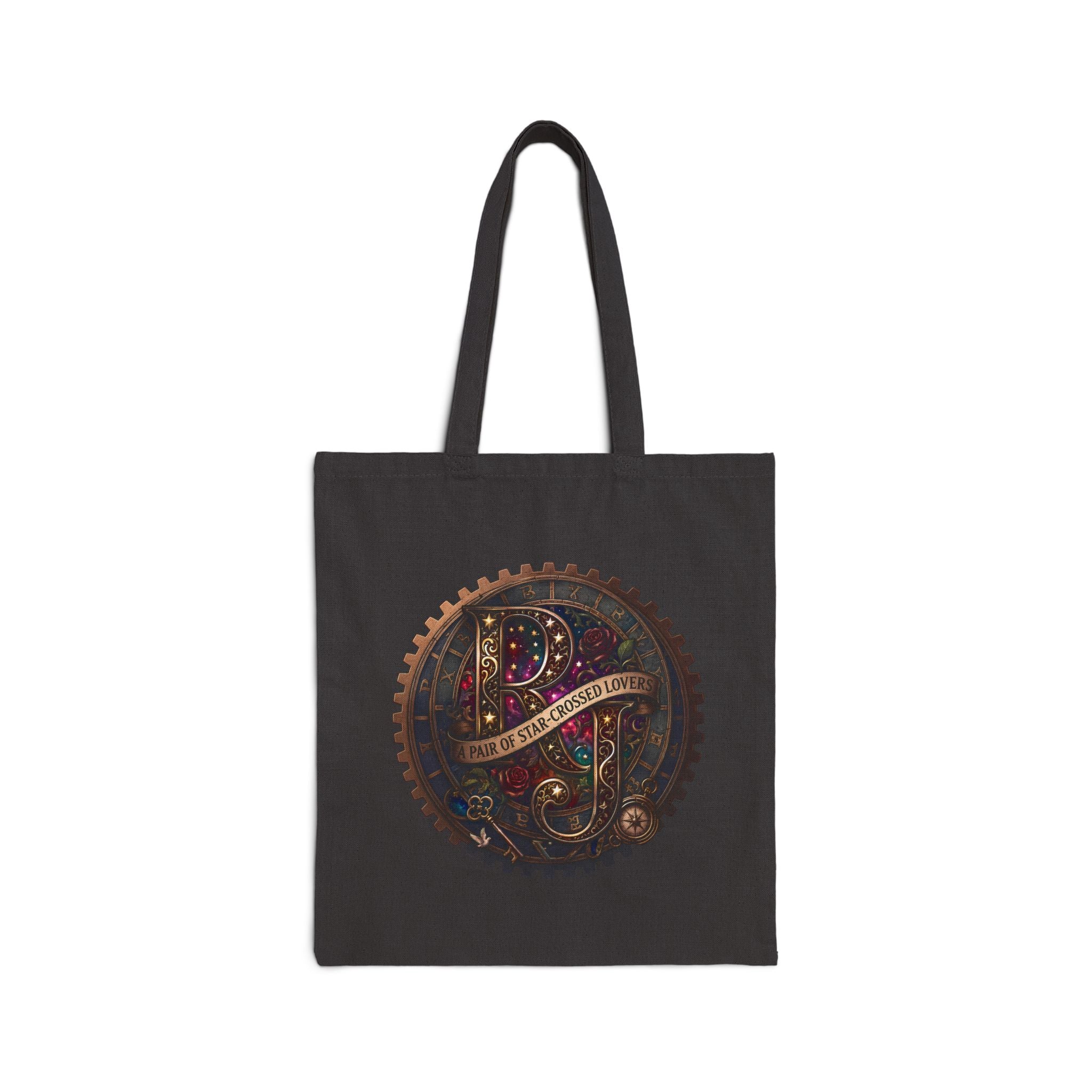 "A Pair of Star-Crossed Lovers" Romeo and Juliet Cotton Tote — Vintage Canvas Bag