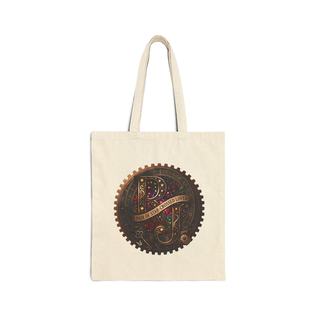 "A Pair of Star-Crossed Lovers" Romeo and Juliet Cotton Tote — Vintage Canvas Bag