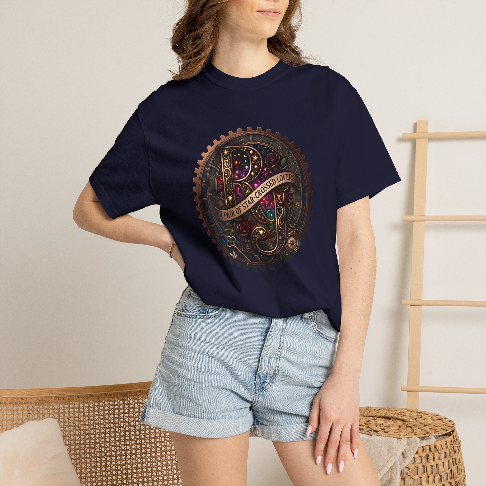 "A Pair of Star-Crossed Lovers" Romeo and Juliet Celestial Alchemist T-Shirt