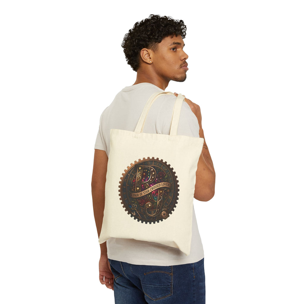"A Pair of Star-Crossed Lovers" Romeo and Juliet Cotton Tote — Vintage Canvas Bag